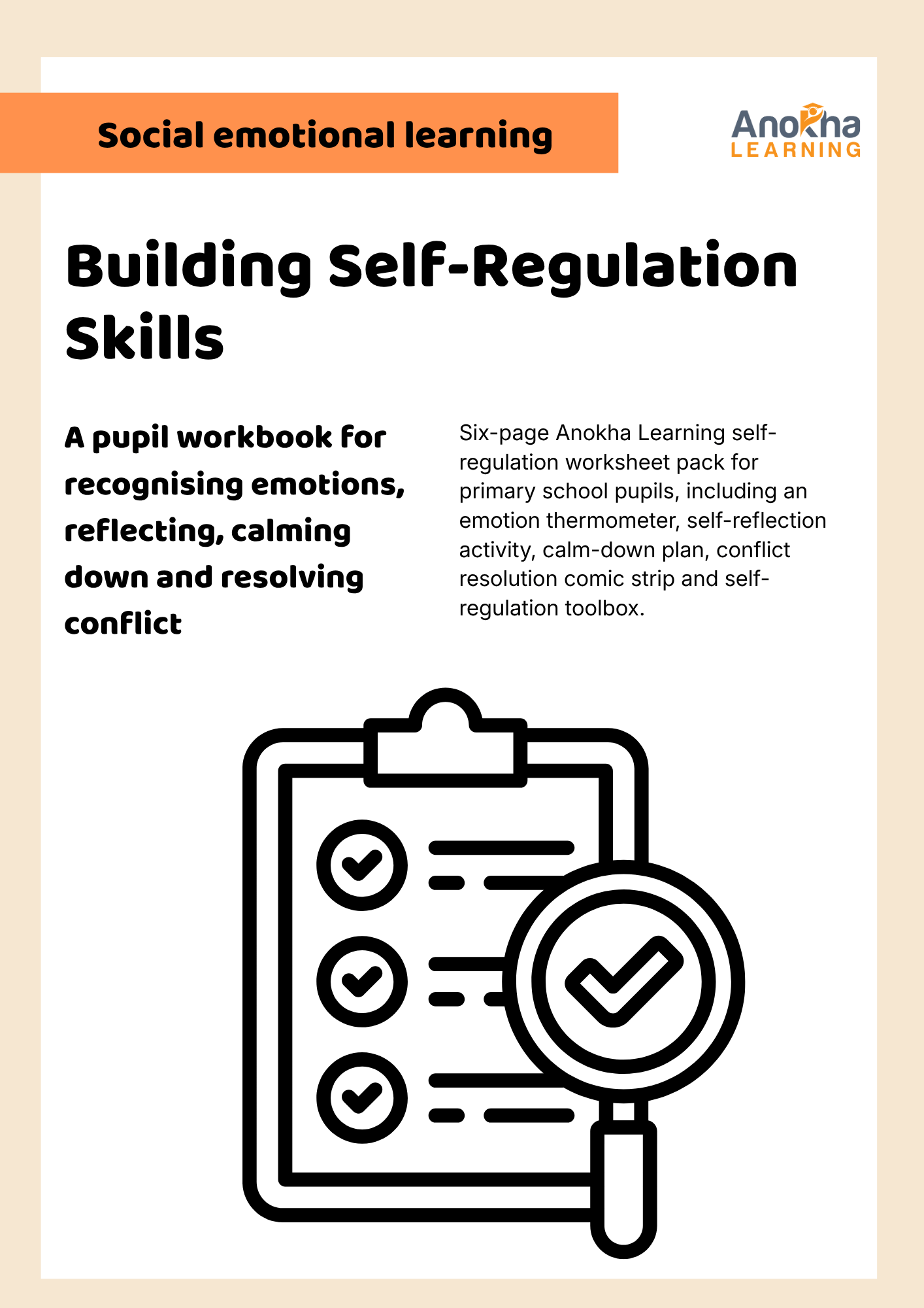 Self-Regulation Worksheet