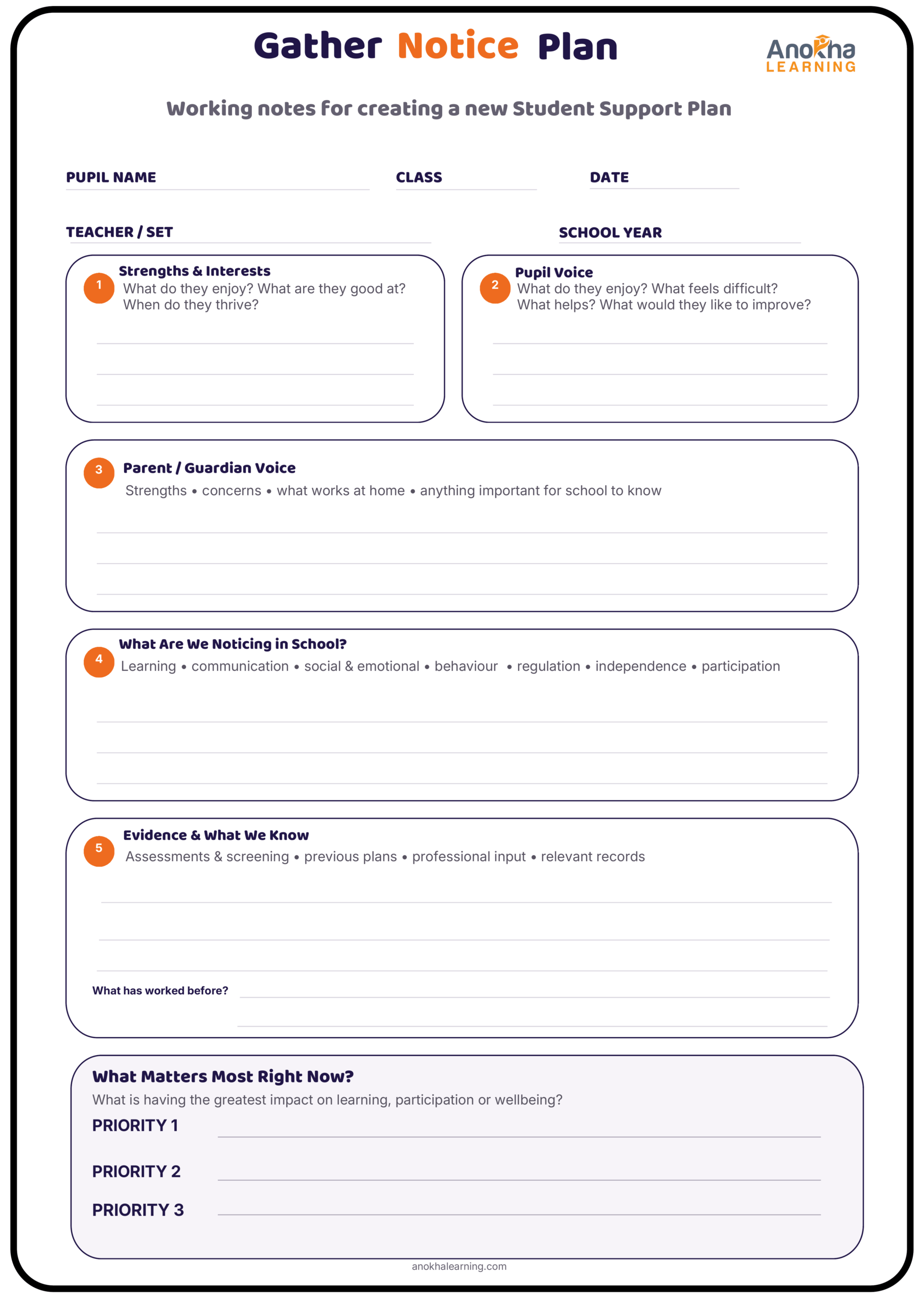 Preview of the free SSP planning worksheet
