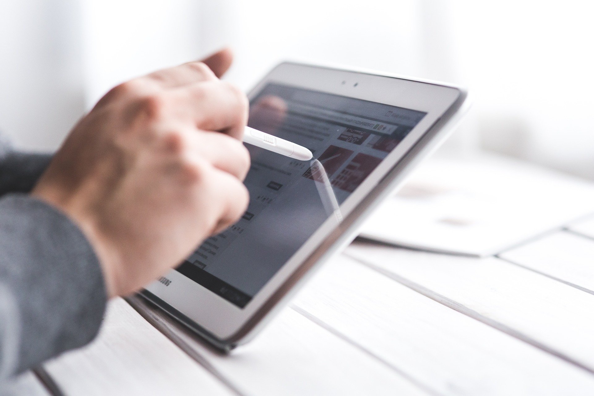 Learning on a tablet
